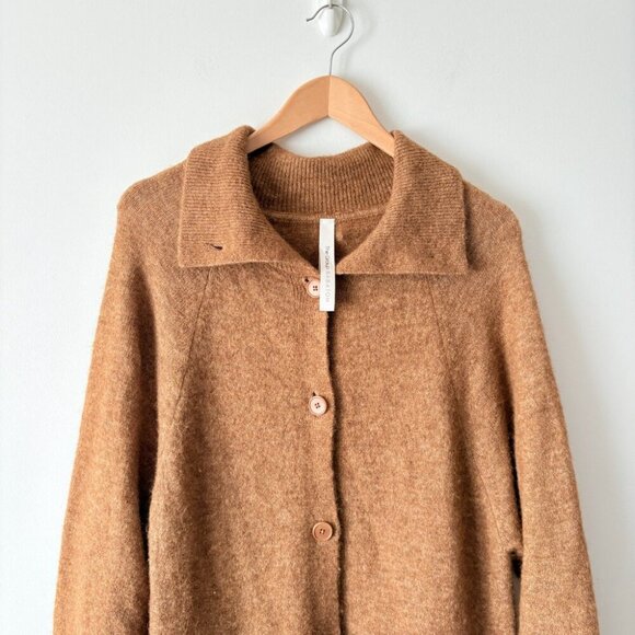 Aritzia the Group Babaton Wool Yak Nour Sweater Tan Brown Size Small - Picture 8 of 11